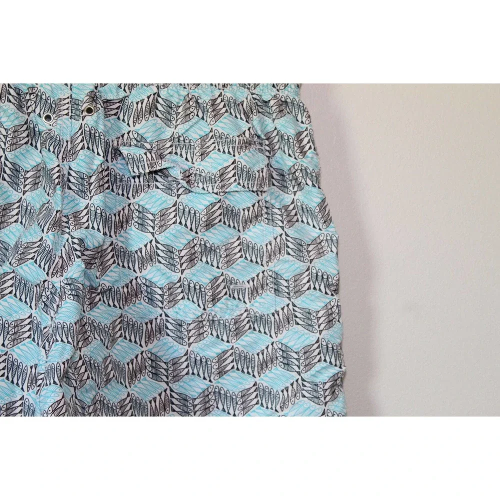 VILEBREQUIN Okoa Mini Fish Print Swim Shorts In Blue Men's Size XL H14835 - Picture 7 of 7